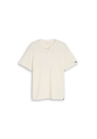 TOM TAILOR - T-Shirt, Henley-Ausschnitt, für Herren - 10348 GARDEN WHITE