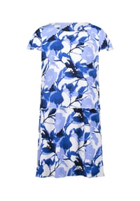 BETTY BARCLAY - Stufenkleid kurzarm - Weiß/Blau