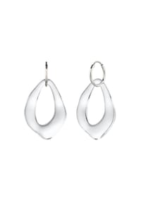 elli. - Ohrringe Creolen Resin 925 Sterling Silber - Silber