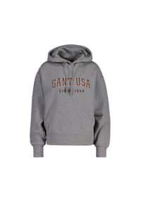 GANT - Damen Sweatshirt - D1. USA Hoodie, Kapuzen-Pullover, Logo Stickerei - Blau
