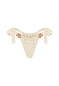 MODA MINX - Bikinihose Lace Nautilius Shell mit tollen Muschel-Elementen - White