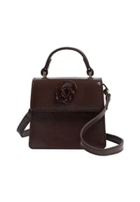 TED BAKER - Rouset Mini Bag Handtasche Leder 12 cm - brown