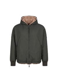 No1Como - Jacke ARNO mit Teddyfell - BLACK