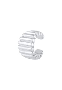 elli. - Ohrringe Earcuff Ohrklemme Single Relief Gerillt 925 Silber - Gold