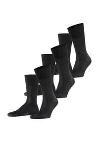 FALKE - Socken, 3er Pack, Baumwolle, für Herren - 3000 BLACK