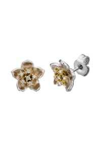 LYOMI - Ohrstecker 585/- Gold 12 Diamant Lab Grown 0,07ct. - mehrfarbig