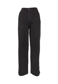 Seasons of April - Jeanshose ESTELLE für Damen, aus Baumwolle, gerade Passform, High Waist Jeans - Dunkelbraun