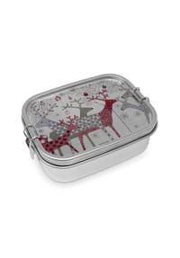 ppd - Lunchbox Scandic Christmas Steel Lunch Box, Edelstahl, 900 ml - Mehrfarbig