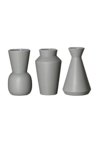 Ritzenhoff & Breker Vasen-Set Kalmar 20 cm 3er Set grau - KALMAR - grau