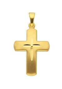 Adelia's - Damen Gold Schmuck 333 Gold Kreuz Anhänger - gold
