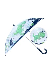 COFI - Prêt Kinder-Regenschirm ? 71 cm Dino-Design, blau & durchsichtig - Blau 60 x 71 x 71 cm