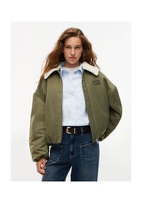 TOMMY Jeans - Blouson, Klappkragen, für Damen - GY1  GREEN