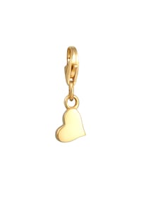 Nenalina - Charm Herz Anhänger Liebe 925 Silber - Gold