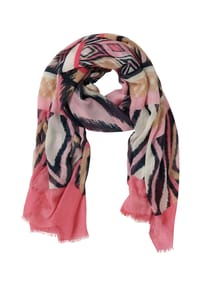 BETTY BARCLAY - Basic-Schal mit Aufdruck - Pink/Dark Blue