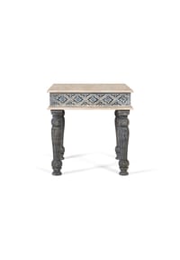 GINER & COLOMER - Couchtische aus Mangoholz, 60 cm, moderner mediterraner Stil - 60x60x60 - weiß