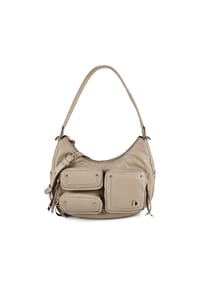 DuDu Pocket - Pocket Schultertasche Leder 30 cm - denim blue