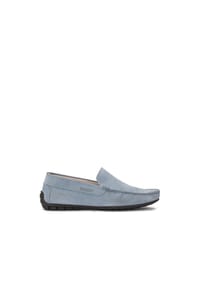 Kazar - Herren Mokassins aus hellblauem Wildleder - Blau