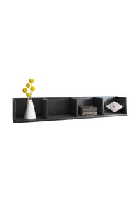 VCM. - Holzregal hängend | platzsparendes Regal | Maße: H. 15 x B. 97 x T. 17 cm | Elegantes Regal hängend | Aufbewahrungsregal | Bücherregal | Wandboard - Honsa - Buche
