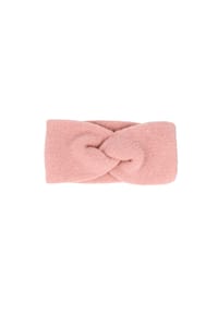 CAPO - Strickstirnband mit Knoten doppelt, Alpakamix - beige