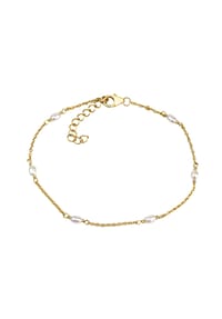 CELESTA® - Damen Armband, 925er Silber mit 6 Süßwasserzuchtperlen - GOLD