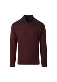 CASAMODA - Strickpullover, Troyer, Baumwolle, für Herren - Dunkelgrün
