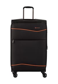 eminent REIHE LIGHT - 4 Doppelrollen Trolley XL - BLACK W/ORANGE