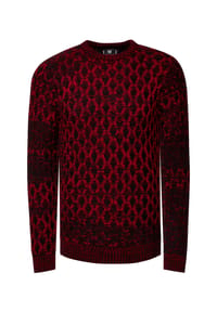 RUSTY NEAL - Strickpullover mit schönem Muster - Grau