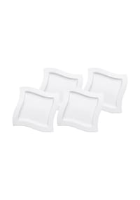 Villeroy & Boch Speiseteller NewWave ø 27 cm 4er Set weiß - NEWWAVE - weiß