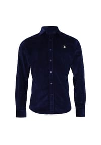 U.S. POLO ASSN. - Hemd Button Down Shirt CORD - dunkelblau
