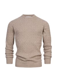 KRONSTADT - Strickpullover KSCable - Black