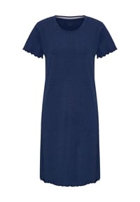 DESIRéE - Sleepshirt "Yolo", Rundhals-Ausschnitt, meliertes Design, für Damen - MARINE MELANGE