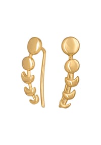 caї - Ohrklemmen 925/- Sterling Silber - gelb