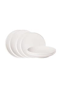 Villeroy & Boch Schalen- und Tellerset NewMoon 6er Set weiß - NEWMOON - weiß