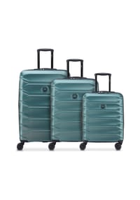 DELSEY PARIS Meteor - Meteor 4 Rollen Kofferset 3-teilig mit Dehnfalte - deep black