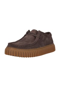 CLARKS® - Schnürschuhe Torhill aus Premium-Materialien - 5228A Dark Brown Suede