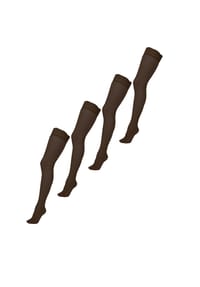 nur die - Feinstrumpfhose Goodbye Laufmaschen Halterlos 20 DEN - puder