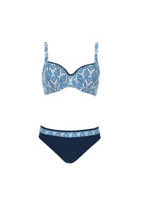 SUNFLAIR® - Bügel-Bikini, Formbügel, für Damen - BLAU/WEISS