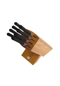 KAI - Wasabi Black Messerblock mit 8 Messer - BRAUN