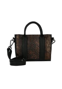 COWBOYSBAG Glam - Glam Newburgh Mini Bag Handtasche Leder 18.5 cm - croco bronze - black