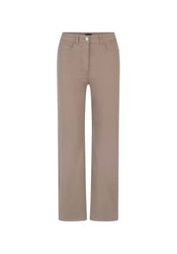 GOLDNER - Klassische Denimhose, dezente Waschung - dunkelblau