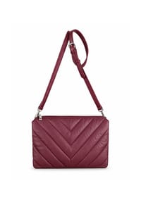 collezione alessandro® - Umhängetasche Vino mit drei Fächern und langem Gurt - bordeaux