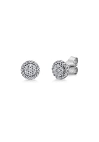 MONCARA - Damen Ohrstecker, 585er Weißgold, 48 Diamanten zus. ca. 0,25 Karat - Weißgold