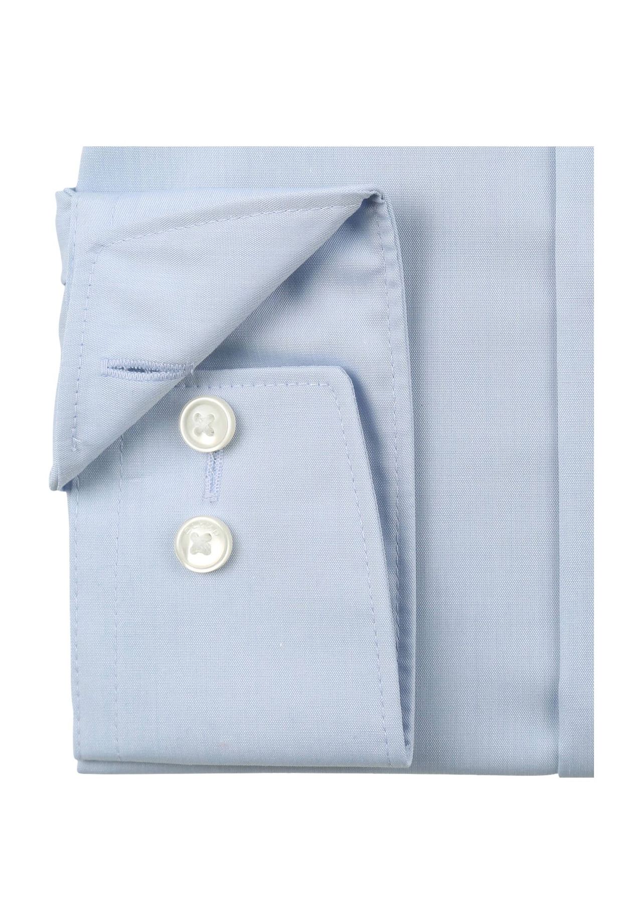Olymp Luxor Businesshemd, BüGelfrei, Comfort-Fit, FüR Herren, Blau, 40