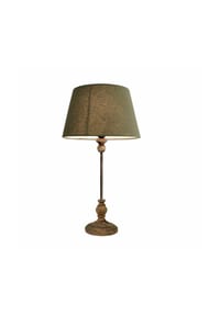 LOBERON - Tischlampe Karlora grün/antikbraun - grün/antikbraun