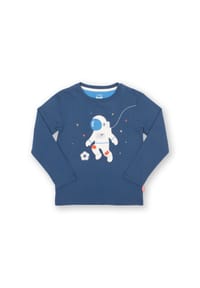 KITE - Kinder Astro Fußball Shirt Bio-Baumwolle - blau