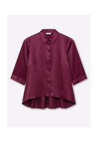sheego - Satinbluse - bordeaux