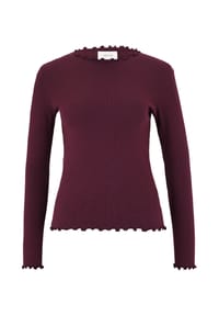 CARTOON - Langarm-Shirt mit Kragen - Dark Aubergine