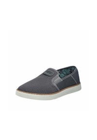 rieker - Slipper, Elastikeinsatz, Logo-Patch, für Herren - blei/blei
