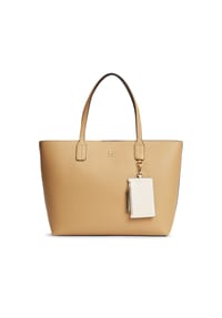 TOMMY HILFIGER ICON - Shopper, Kunstleder, Magnetverschluss, für Damen - BDS BLACK