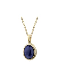 CELESTA® - Damen Kette mit Anhänger, 375er Gelbgold mit Lapis - GELBGOLD